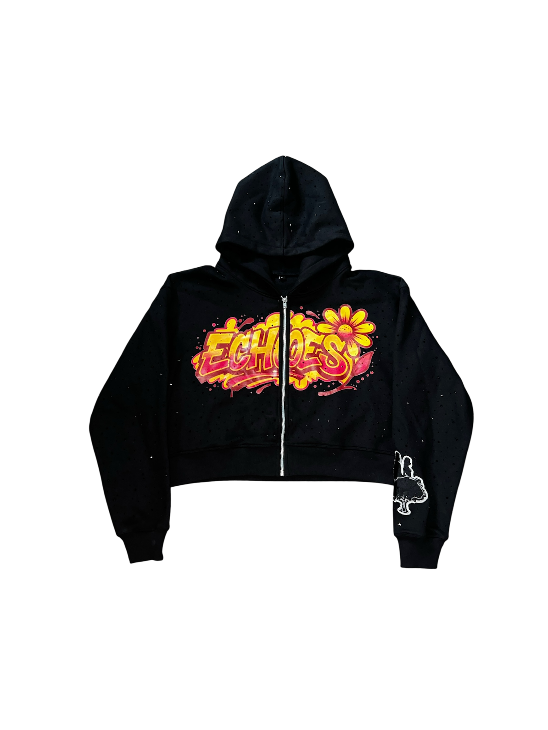 Weightless Echoes Poppies Zip Up Echoes of Eden