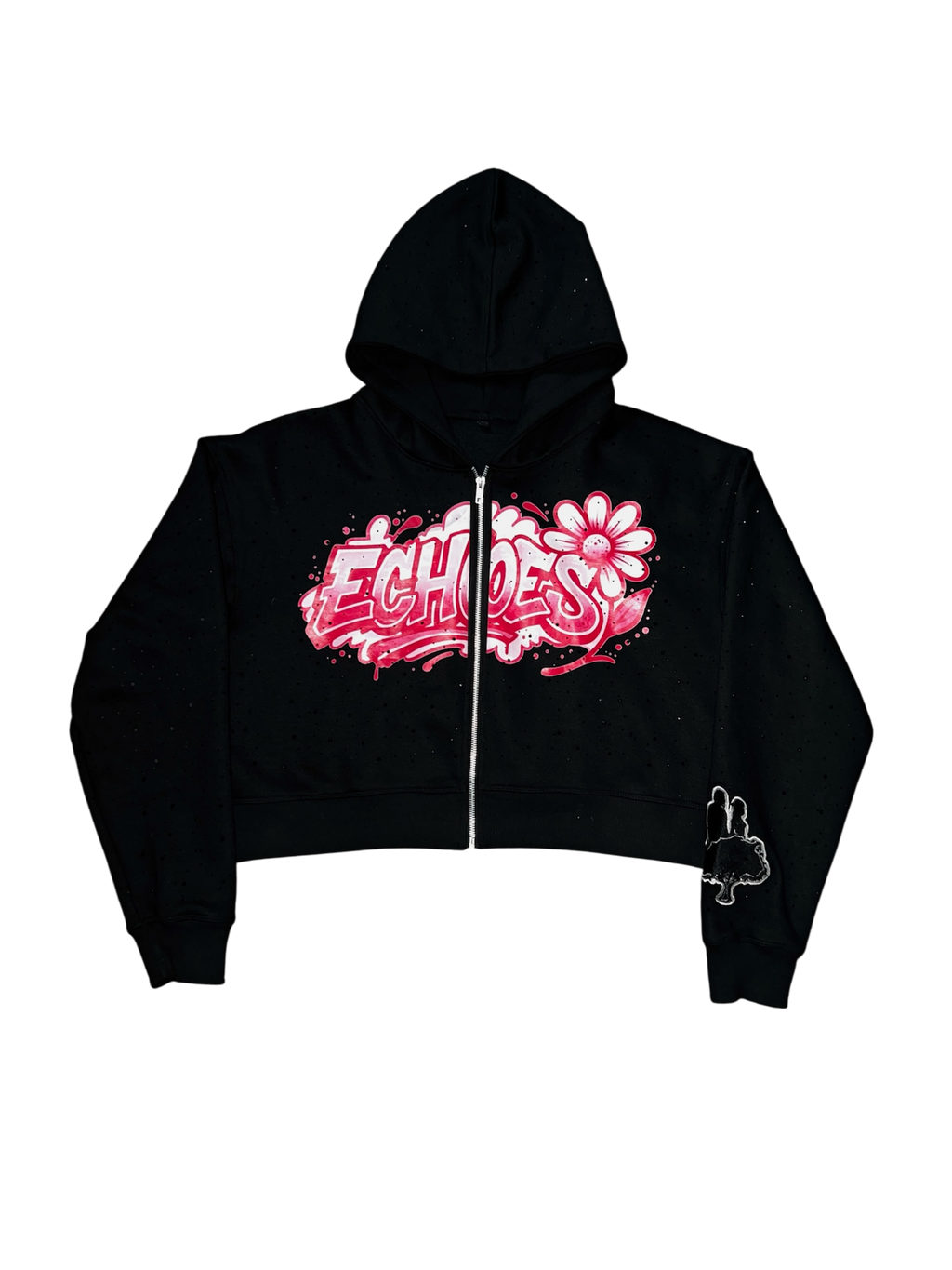 Weightless Echoes Peonies Zip Up Echoes of Eden