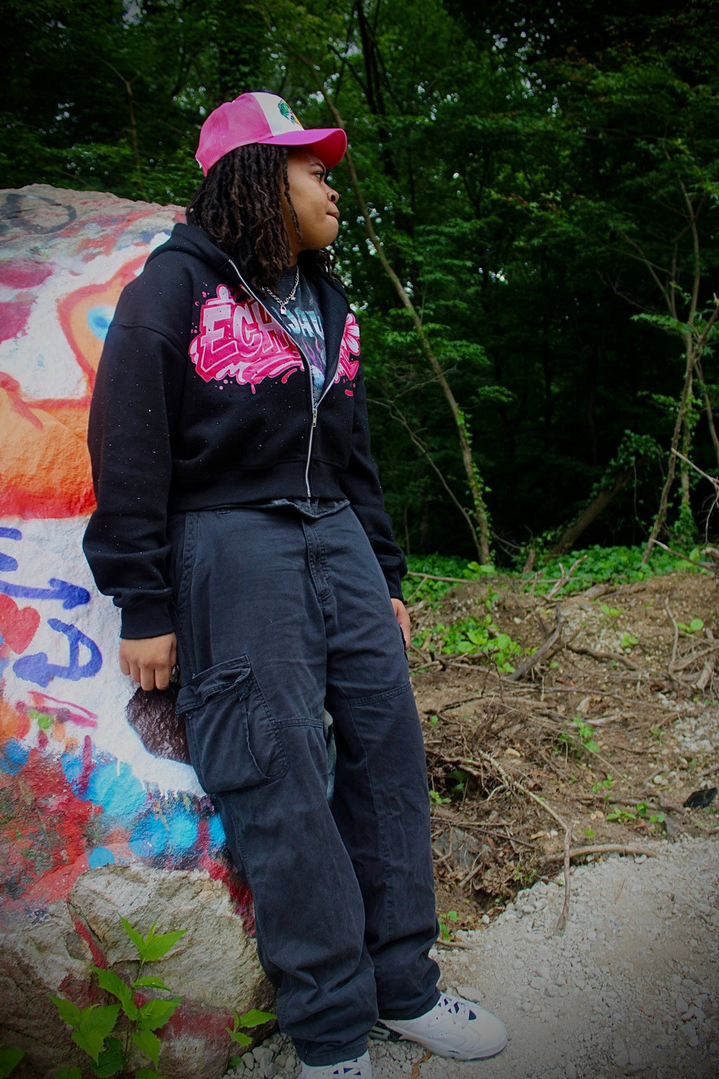 Weightless Echoes Peonies Zip Up Echoes of Eden