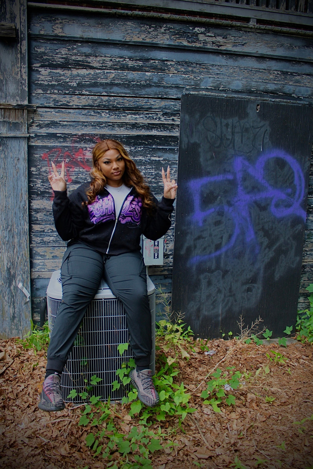 Weightless Echoes Lavender Zip Up Echoes of Eden