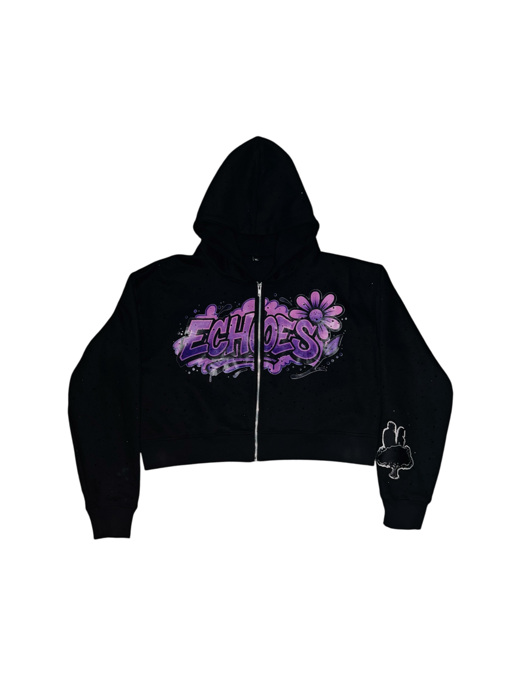 Weightless Echoes Lavender Zip Up Echoes of Eden